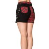 Punk Women Shorts Gothic Fashion Banned Badass Babes Shorts Women Skirt 